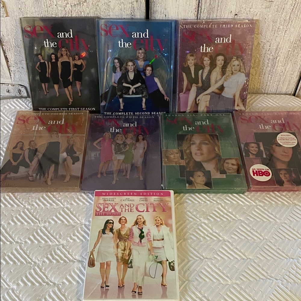 7 Sex & the City DVD Collection plus movie some sealed Carrie Bradshaw